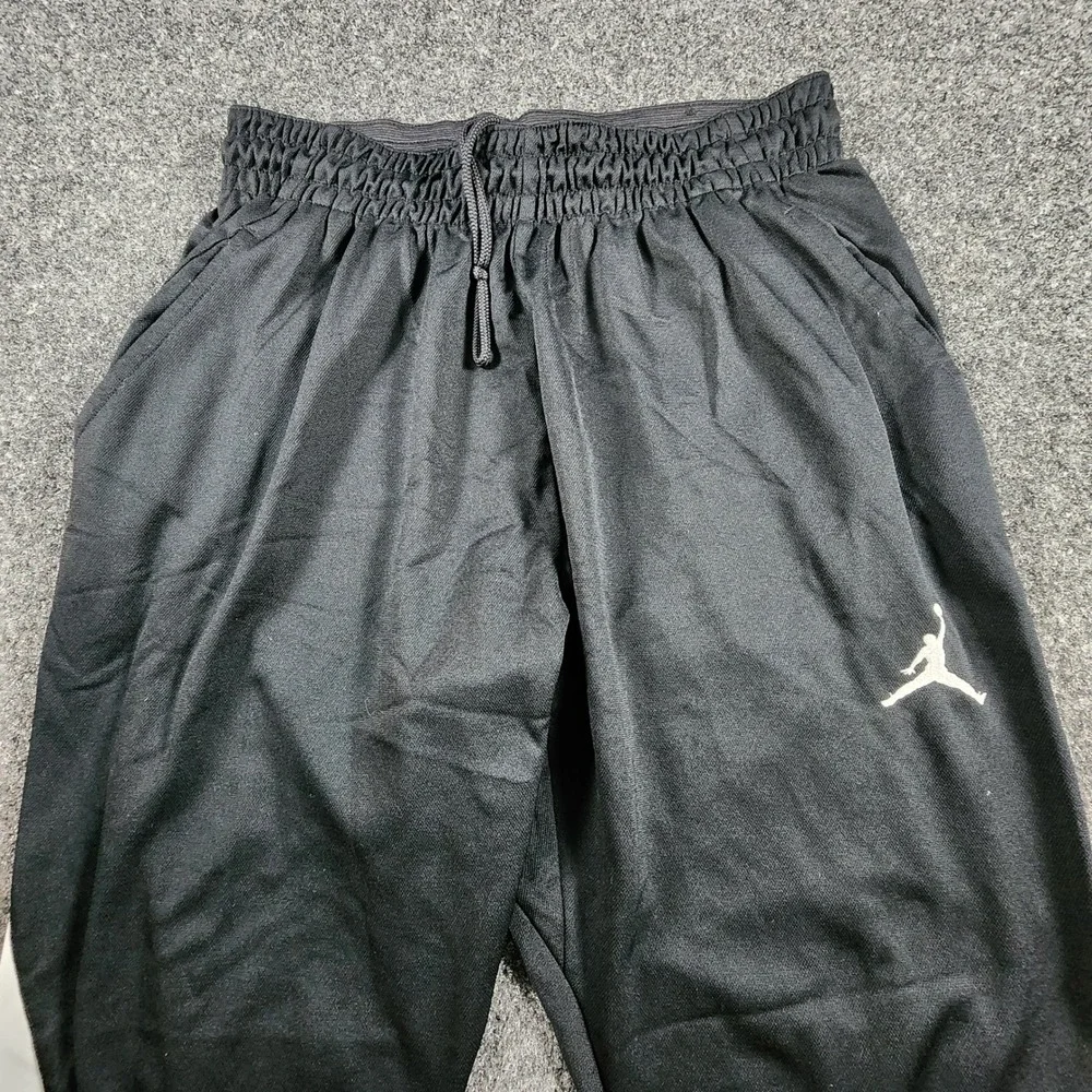 Jordan 23 Alpha Dry Training Pants Mens L Black White Stripe Ankle Zip